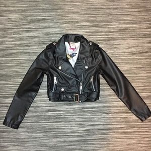 FAUX LEATHER BIKER JACKET